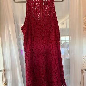 Shyanne Lace Dress - Deep Red